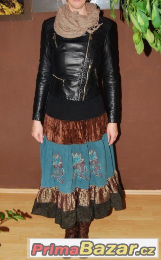 Krásná sukně podzimní/zimní kolová vel. XL – fotografie 1