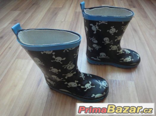 Dětské holinky vel. 26. Délka stélky cca 16,5cm. Dětské boty – fotografie 2