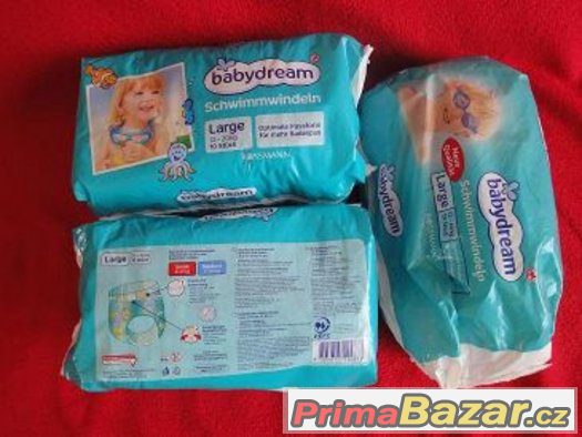 nové 2x balení plavacích plen Babydream po 10 kusech a 1 ote – fotografie 1