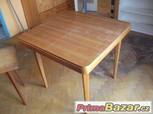 retro stůl rozkládací, cena 1500,-Kč – fotografie 1