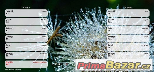 Stolní kalendář Příroda NOVÉ – fotografie 3
