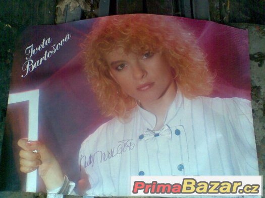 Plakát Yvety Bartošové  s podpisem – fotografie 1
