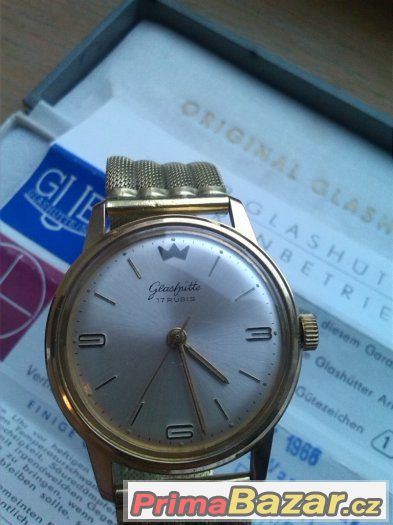 stare hodinky Glashutte Gub Zlacene TOP – fotografie 1