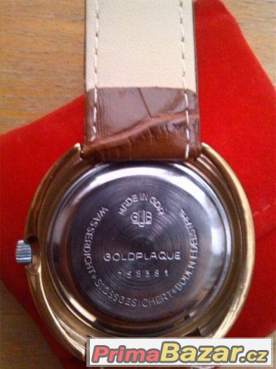 stare hodinky GUB GLASHUTTE SPEZIMATIC ZLACENE – fotografie 3