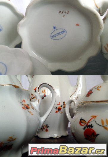 čajový  a kávový porcelánový servis – fotografie 2