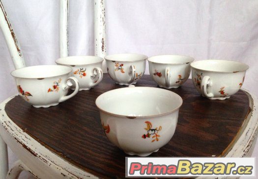 čajový  a kávový porcelánový servis – fotografie 3