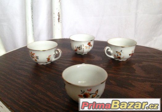 čajový  a kávový porcelánový servis – fotografie 4