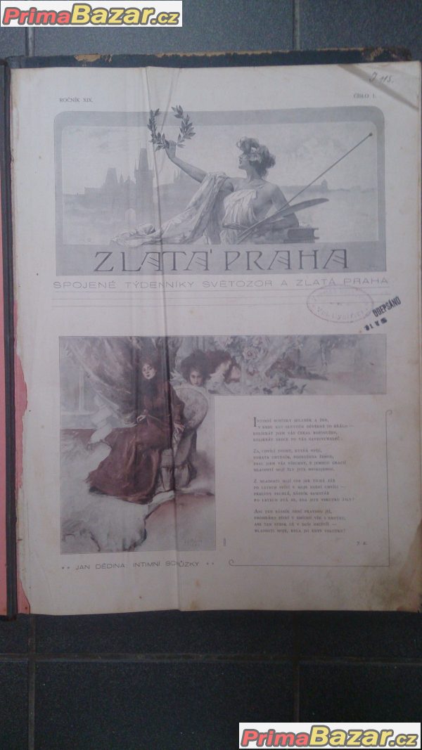 Zlatá Praha 1892,1902,1904,1920 a Světozor 1885,1887,1888 – fotografie 3