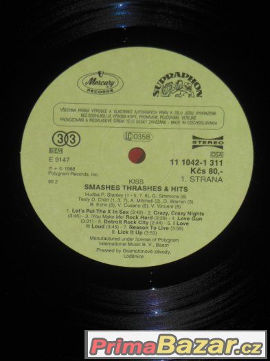 Prodám LP KISS ‎– Smashes, Thrashes & Hits – fotografie 3