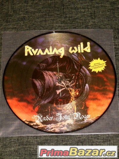 Prodám picture vinyl LP Running Wild ‎– Under Jolly Roger – fotografie 1