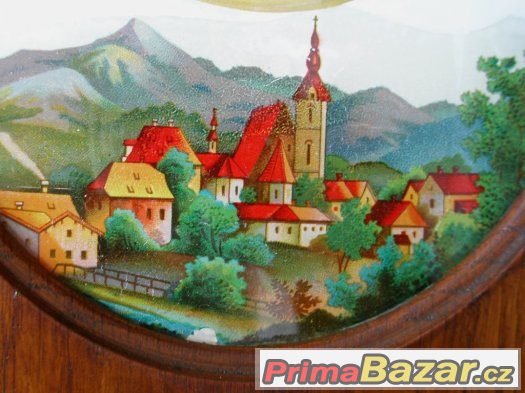 Hodiny pendlovky s podmalbou. – fotografie 5