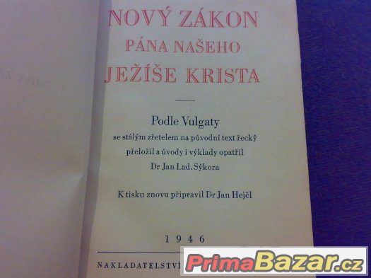 Nový Zákon podle Vulgaty u roku 1946 – fotografie 1