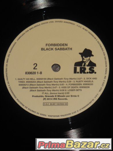 Prodám LP Black Sabbath ‎– Forbidden – fotografie 4
