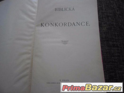 Biblická konkordance z roku 1901,1006 stran – fotografie 2