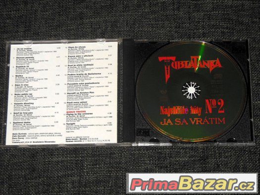 Prodám CD Tublatanka ‎– Ja Sa Vrátim - Najväčšie Hity № 2 – fotografie 2