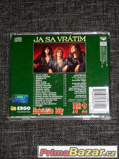 Prodám CD Tublatanka ‎– Ja Sa Vrátim - Najväčšie Hity № 2 – fotografie 3