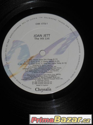 Prodám LP Joan Jett ‎– The Hit List (1990) – fotografie 3
