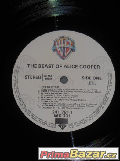 Prodám LP Alice Cooper ‎– The Beast Of Alice Cooper (1989) – fotografie 5