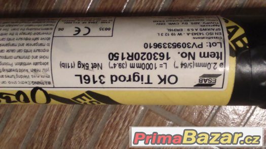 Drát PRO TIG - ESAB OK TIGROD 316L – fotografie 5
