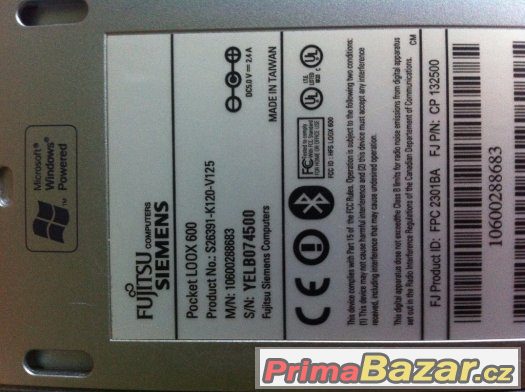 Fujitsu Siemens Pocket LOOX 600 – fotografie 2