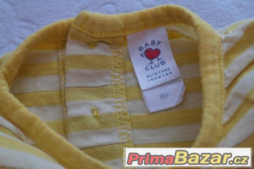 pěkné tuničkovité tričko baby club,vel.80-holka 9-12++mes – fotografie 2