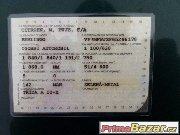 Zachovalý Citroen Berlingo 1.9 – fotografie 2