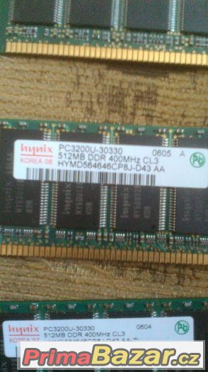 2x 512 MB 1x 1GB RAM DDR – fotografie 1