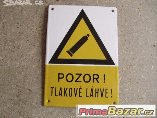 cedule bezpečnostní plast smalt papir umakart atd tabulky – fotografie 2