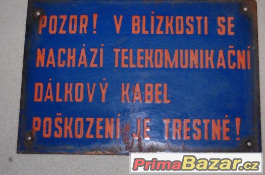 cedule bezpečnostní plast smalt papir umakart atd tabulky – fotografie 4