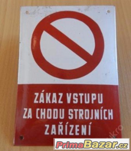 cedule bezpečnostní plast smalt papir umakart atd tabulky – fotografie 5