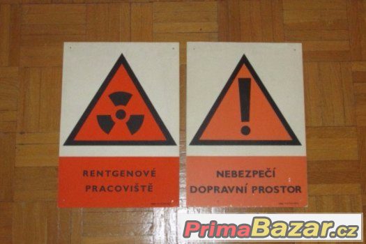 cedule bezpečnostní plast smalt papir umakart atd tabulky .. – fotografie 4