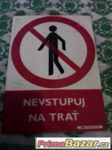 cedule bezpečnostní plast smalt papir umakart atd tabulky .. – fotografie 5