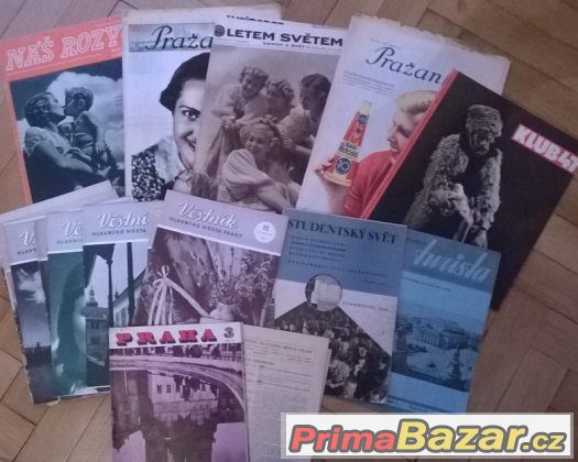STARÉ ČASOPISY-23 ks – fotografie 1