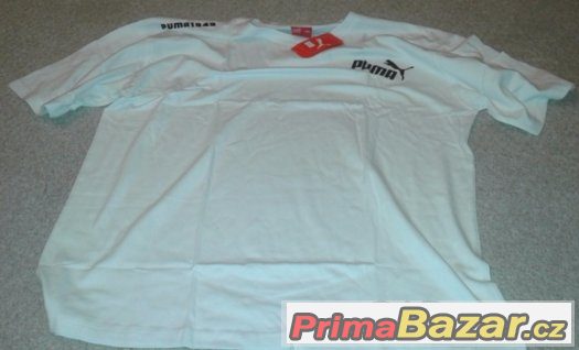 tričko Puma bílé a XXXL supr materiál doprava zdarma – fotografie 1