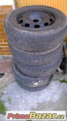 sada plechových disků 5 ks s pneu octavia 1