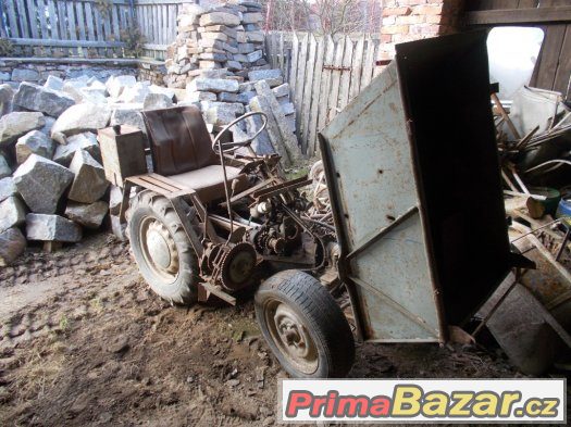 Malotraktor domácí výroby,dampr – fotografie 3