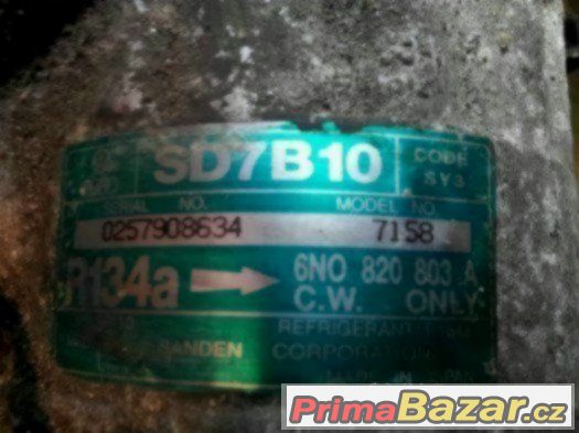 SD7B10 Compressor 6N0 820 803 A SEAT, SKODA VW – fotografie 2