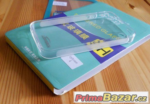 iPhone 4/4S Tvrzené sklo + pouzdro Průhledné – fotografie 5