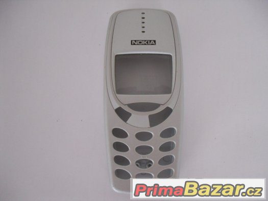 Kryt originální Nokia 3310, stříbrný. – fotografie 4