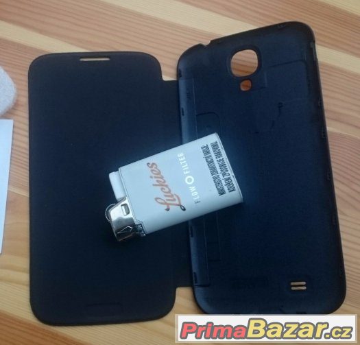 Samsung Galaxy S4 i9505 - Flip Pouzdro Šedo-Černé – fotografie 2