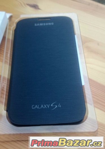 Samsung Galaxy S4 i9505 - Flip Pouzdro Šedo-Černé – fotografie 3