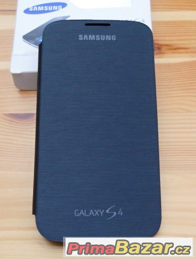 Samsung Galaxy S4 i9505 - Flip Pouzdro Šedo-Černé – fotografie 5