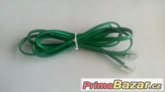 Telefoní kabel zelený (1,5m) – fotografie 1