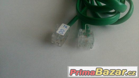 Telefoní kabel zelený (1,5m) – fotografie 2