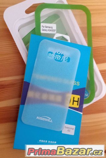 Samsung A300 Galaxy A3. Tvrzené sklo+Silikonové pouzdro – fotografie 3