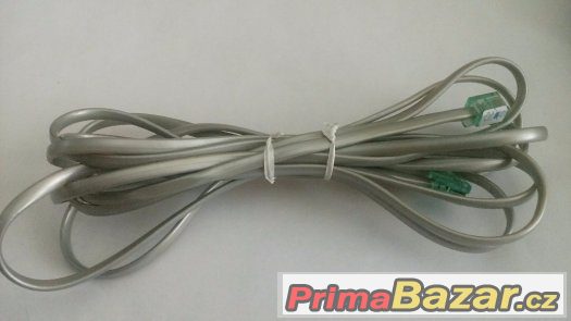 Telefoní kabel šedý 4m – fotografie 1