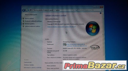 PC sestava bez monitoru WIN 7 Celeron 2,4GHz – fotografie 4