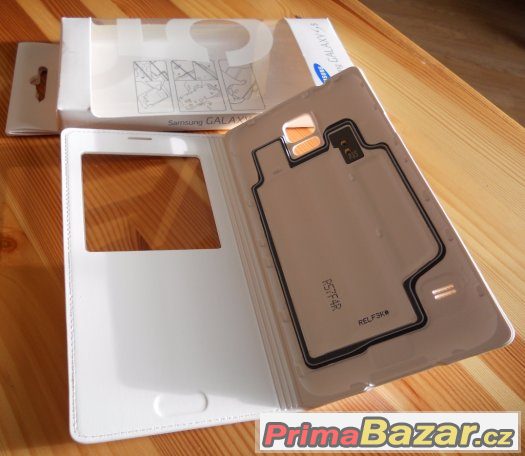 Originál Samsung S-View Pouzdro White pro G900 Galaxy S5 – fotografie 2