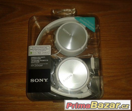 Sluchátka na uši zn. Sony MDR-ZX310AP - Nové – fotografie 2