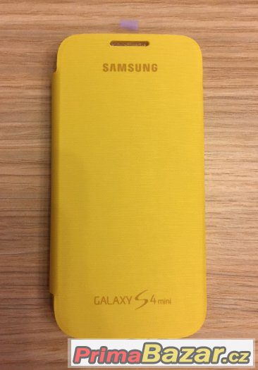 Samsung flipové pouzdro pro Galaxy S4 mini - žluté - Nové – fotografie 1